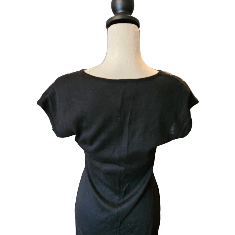 Carole Little Black Beaded Embroidered Dress - Picture 6 of 6